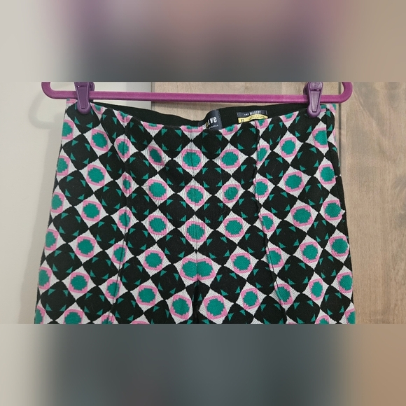 Anthropologie MAEVE The Margot Kick-Flare Cropped Pants In Geo Print. XS - Picture 8 of 14
